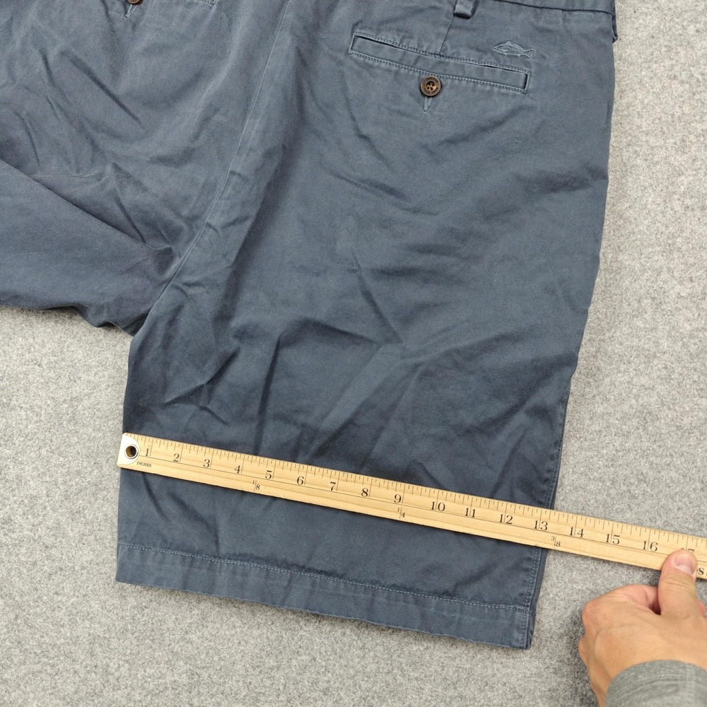 Orvis Shorts Mens 38 Blue 9" Inseam Cotton Canvas Chino Flat Front Summer - Picture 9 of 10